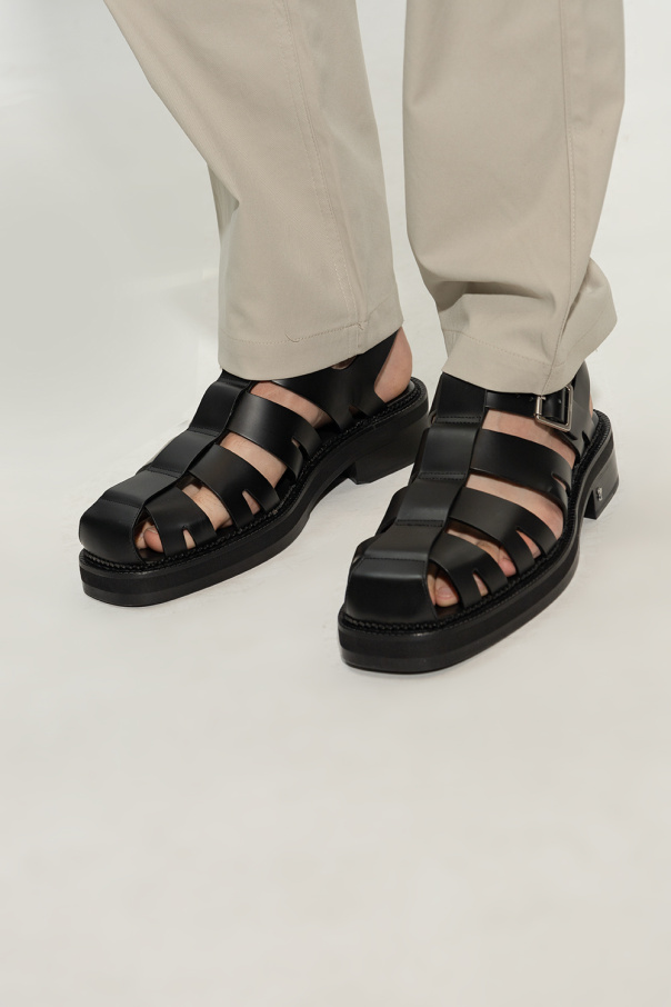 Black Leather sandals Ami Alexandre Mattiussi StasanetShops Guyana zapatillas de running trail minimalistas talla 40.5